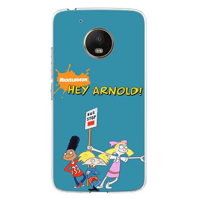 Hey arnold fondos чехол для телефона Motorola Moto G8 G7 G6 G5S G5 G4 E6 E5 E4 X4 Play Plus Power + One Action Coque|Бамперы|