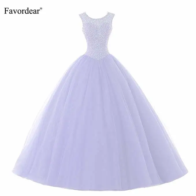 Favordear Vestido De 15 Anos бордовое лавандовое Мятное бирюзовое расшитое бисером Пышное