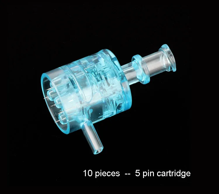 10pcs - 5pin Вода EZ вакуумная мезотерапия masogun инъекции уход за кожей инструмент с головкой иглы-наконечники отрицательное давление красота машина - Цвет: 10pcs - 5pin