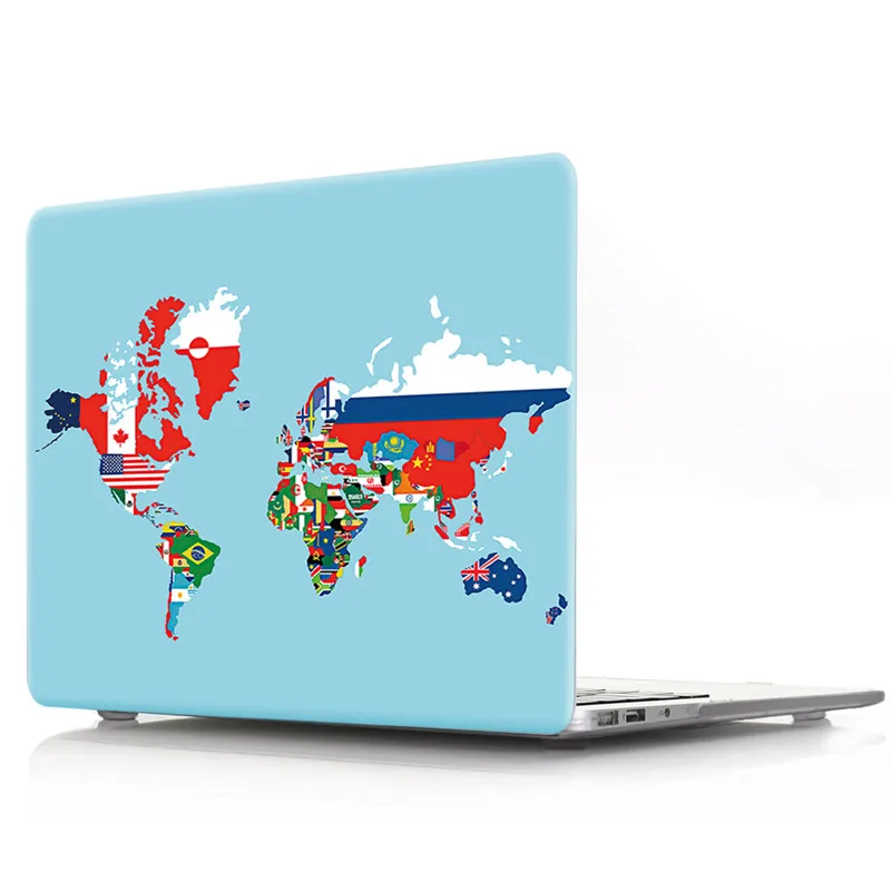 

Map Coque for Macbook Pro 13 15 Retina 12 2015 Laptop Case A1534 A1502 A1398 Hard PVC for Mac book Retina 12 13 15 2015 Cover