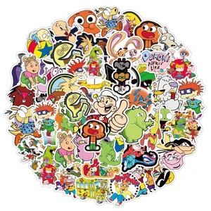 103050pcsset mixed classic cartoon anime stickers skateboard laptop guitar suitcase car graffiti sticker decal kid toy gift free global shipping