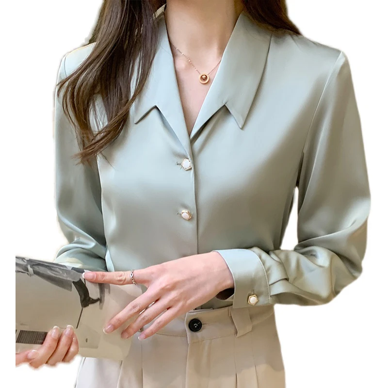 

Spring Chiffon Shirt Long-sleeved Women's Clothing Spring 2021 New Design Sense Niche Spring Shirt Shirt Early Spring