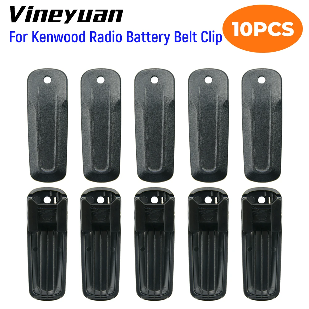 10X Battery Belt Clip Suitable for Kenwood TH-K20 TH-K20A TH-K20E TH-K40A TH-K40E TK-2000E TK-2000M TK-3000 Two-Way Radio