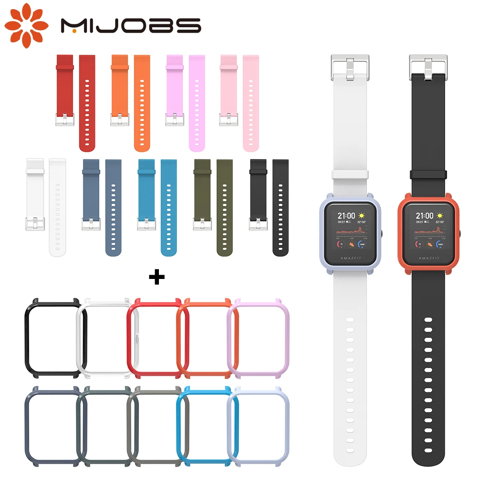 Ремешок для Amazfit Bip чехол смарт браслета наручный защитный браслет бампер в