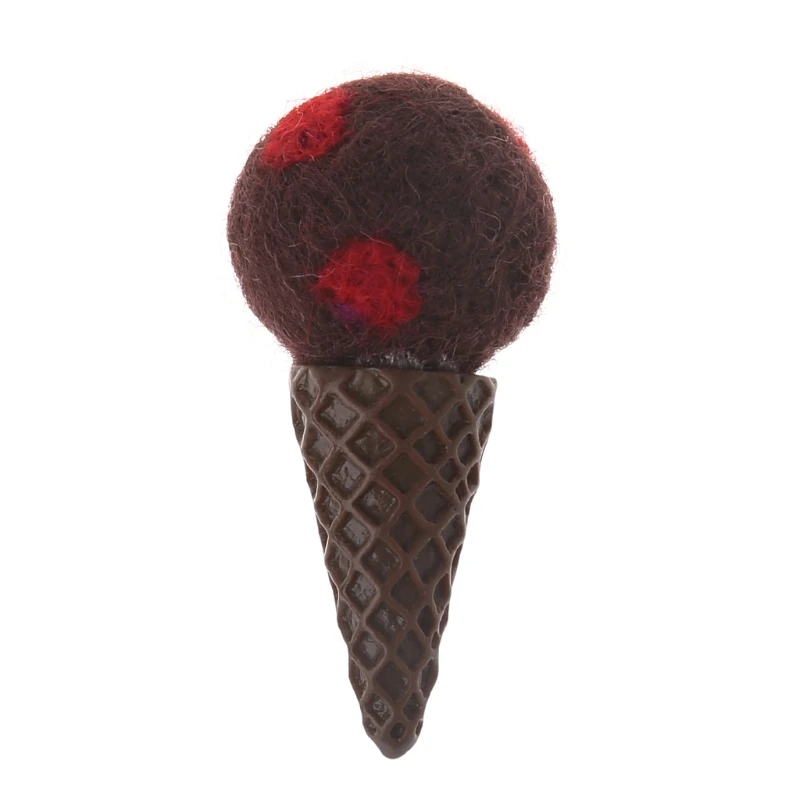 Войлочный вязаный мороженое детская игрушка ручной работы реквизит для