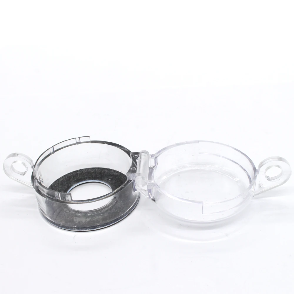 ManHua 22mm inner diameter transparent safety emergency stop lockout with button and lock |