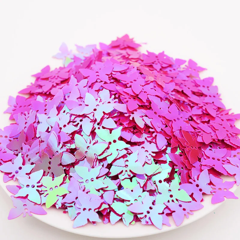 13 мм Маленькая бабочка блестки фототкань одежда ручной работы материал для