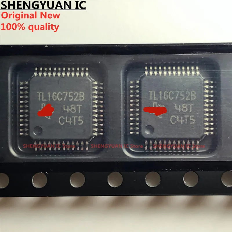 1 шт./лот TL16C752BPTR TL16C752B TL16C752BPT TL16C752 LQFP48 240-v DUAL UART с 64 байтами FIFO 3 новый импортный