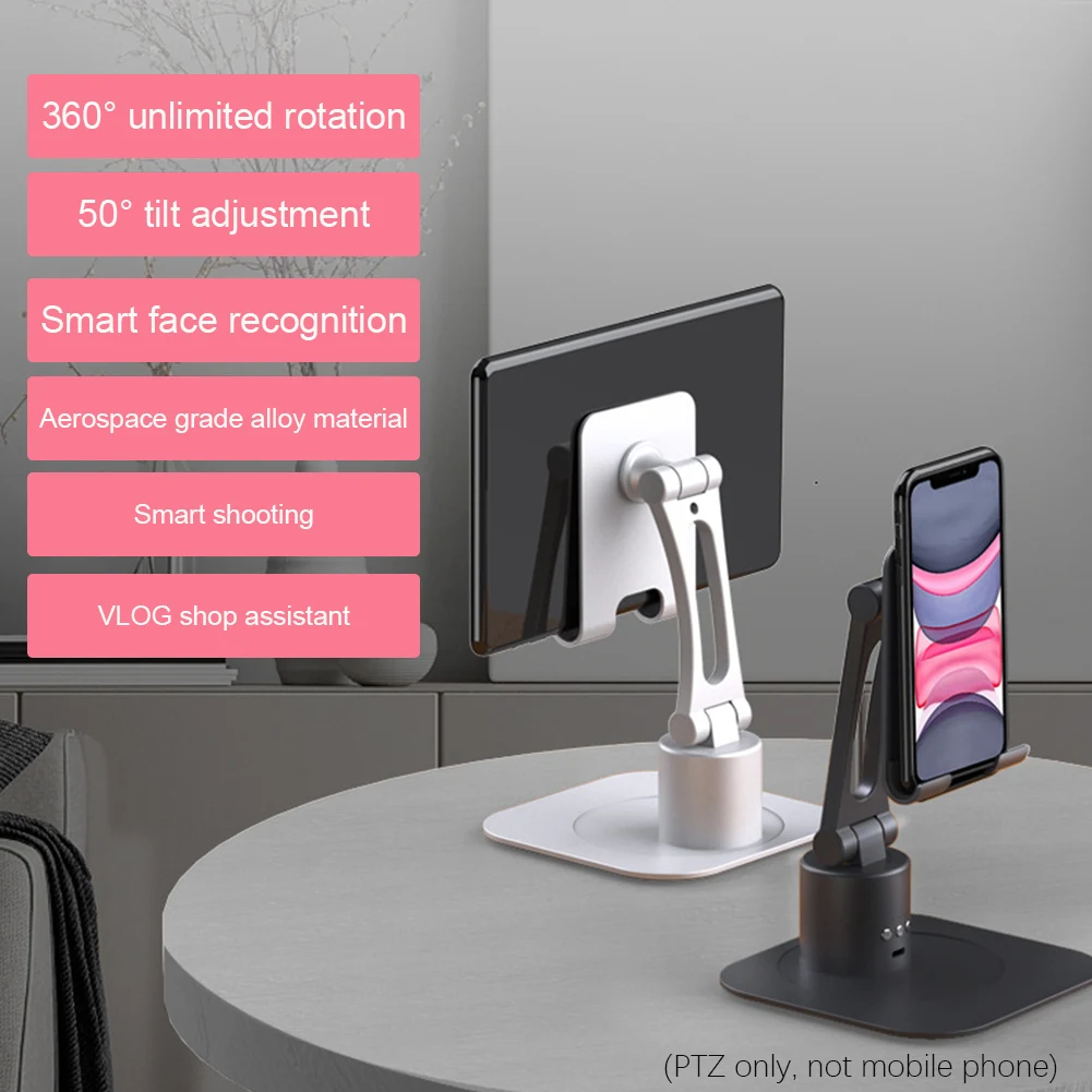 

Smartphone Gimbal 360 Degree Rotation Easy Use Intelligent Face Tracking Alloy Universal Stablizer Desktop Tablet For Vlog