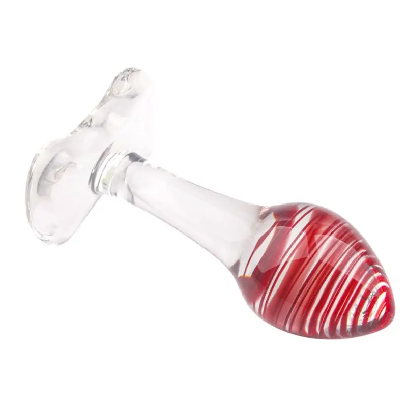 Стеклянная Анальная пробка стимулятор массажер для ягодиц удовольствие