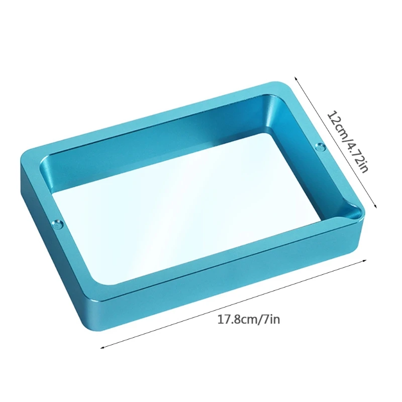 

Resin Vat Tank Covers 17.8X12cm for 3D Printer Resin Vat Anodized Aluminum Resin Tank QXNF