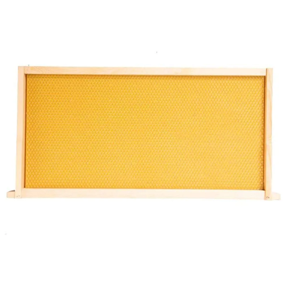 

5Pcs Bee Nest Beekeeping Honeycomb Foundation Wax Frames Wax Coated Bee Hive Frames Beeswax Coated Foundation Beekeeping Tool