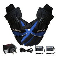 winter ski usb rechargeable heated gloves mittens warm snowmobile snowboard ski gloves