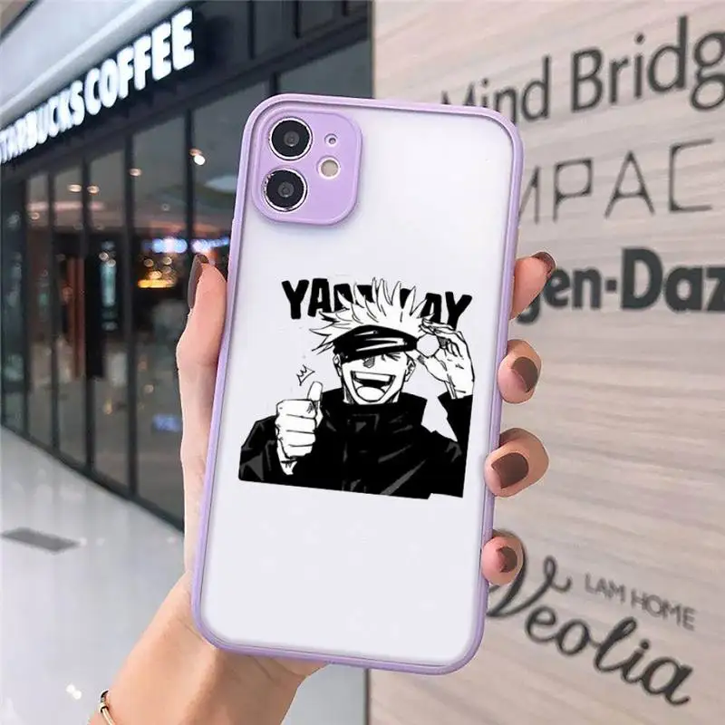 

Jujutsu Kaisen Anime Phone Cases matte transparent For iphone 7 8 11 12 plus mini x xs xr pro max cover