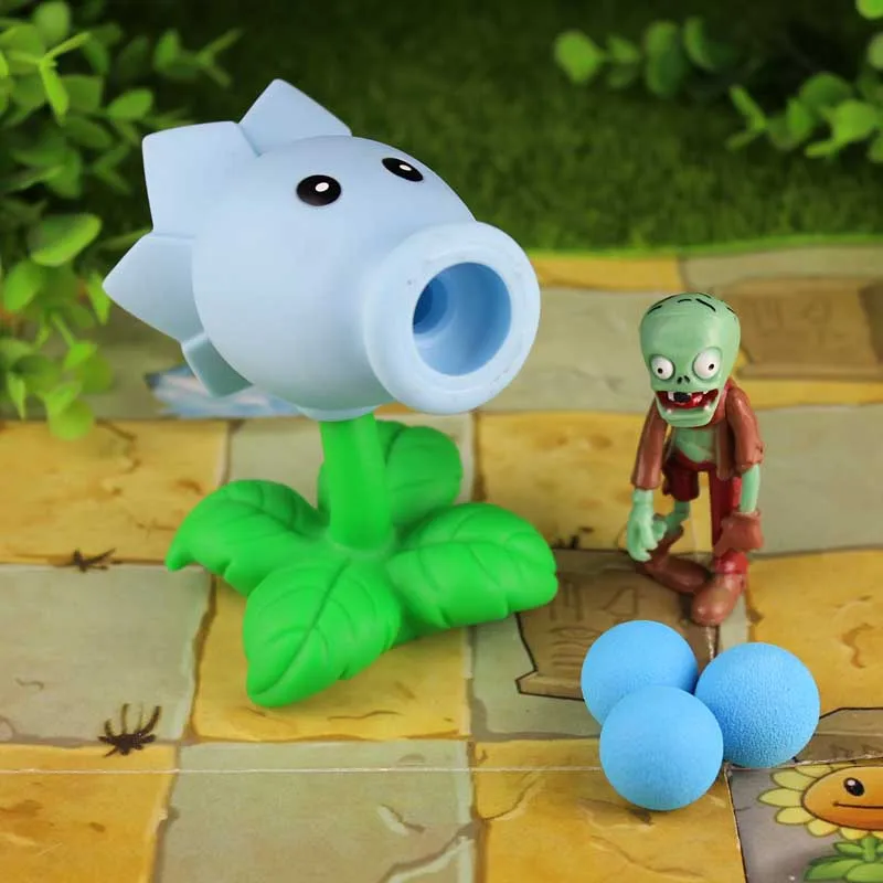 

2020 new plants vs zombies figure toy pvz plant zombie PVC material Pea Shooter Doctor Zombie Birthday gifts for children