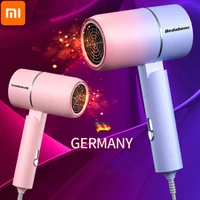 xiaomi new portable folding hairdryer 220v 240v 750w hot air anion hair care for home mini travel hair dryer blow drier