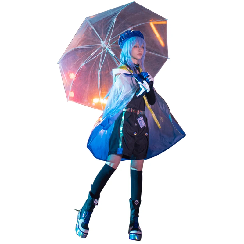 

Game Arknights MIZUKI Cosplay Costume Fancy Outfits Cloak Top Pants Full Set Halloween Carnival Uniforms Custom Made
