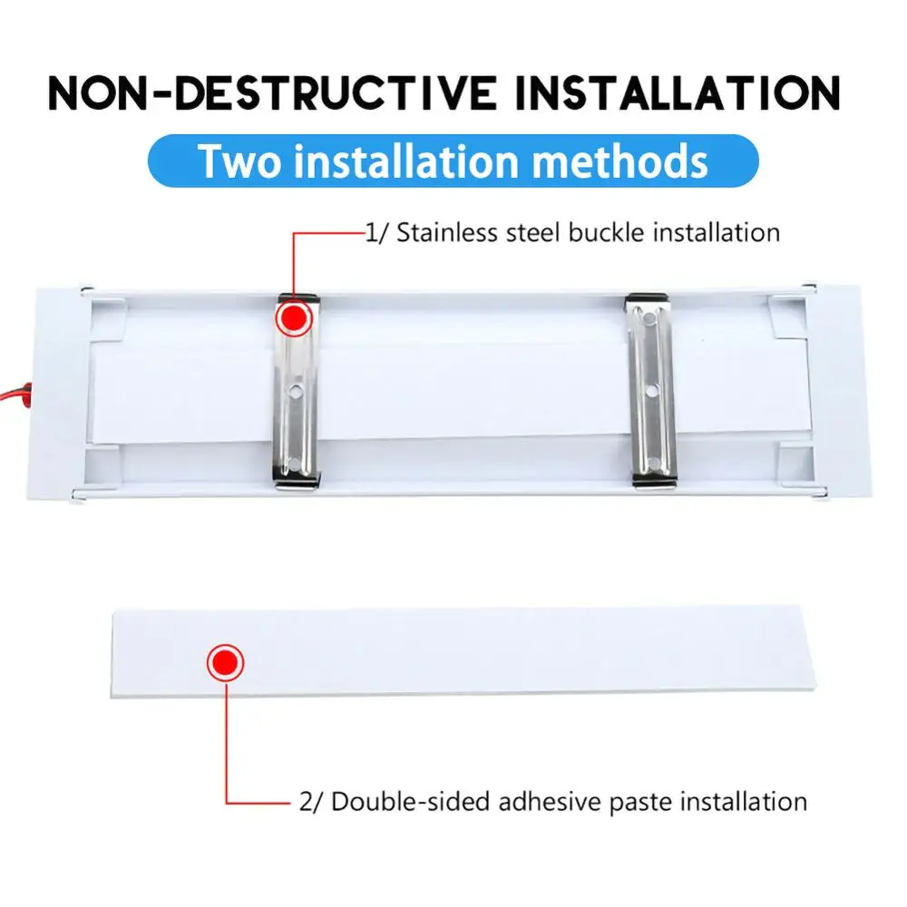 Car Interior Led Light Bar 12W 72 LED White Tube with Switch for Van Lorry Truck RV Camper Boat Indoor Ceiling | Автомобили и