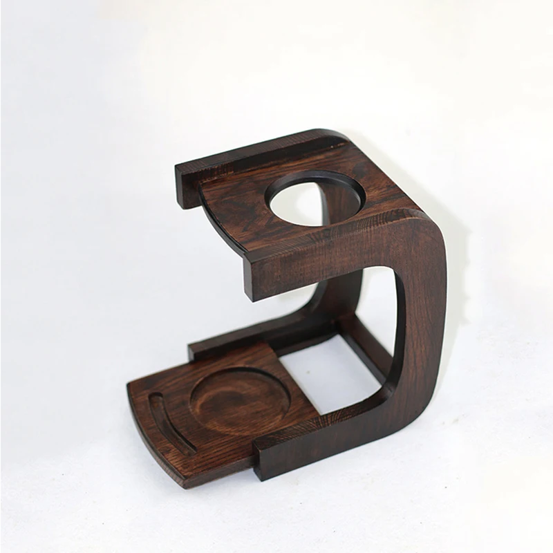 Многоразовый набор фильтров для кофе из массива дерева ручная работа держатель