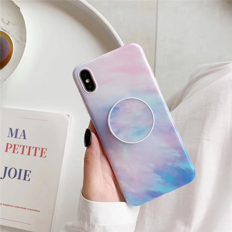 Милый розовый чехол для телефона с динозавром для iphone 11pro max 7 8 Plus, мягкий чехол IMD Для iphone X, задняя крышка, чехол с кольцом