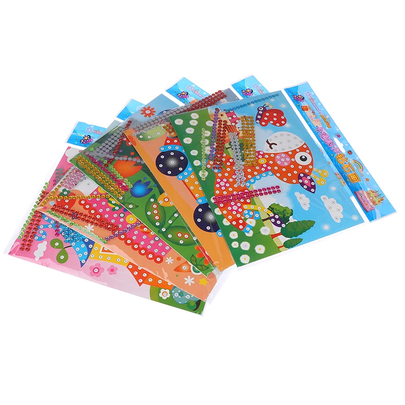 2 шт DIY алмазные наклейки ручной работы кристальная паста мозаика наклейки-пазлы