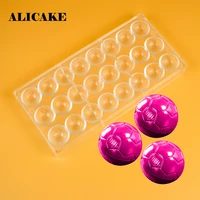 polycarbonate chocolate mold sphere football baking molds plastic filled chocolate bar form mould baking pastry bakery tools