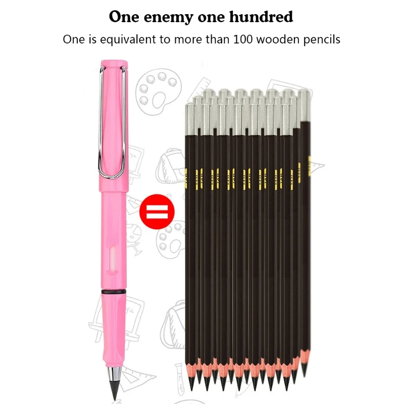 

Новинка 2022 г., набор из 6 стираемых чернильных ручек, искусственная рукоятка HB, для художников