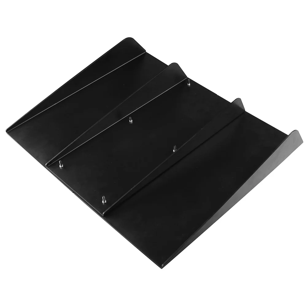 ABS универсальный задний бампер 4 ребра диффузор плавник черный для Honda Acura 22 &quotx