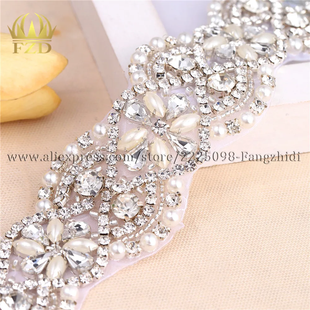 (10 ярдов) оптовая продажа 1 ярд хрустальные свадебные Серебристые стразы