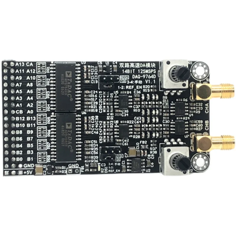 Dual High-speed DAC Module Ad9764 14 Bit Parallel Da125m Waveform Generation Supporting FPGA Development Board | Инструменты