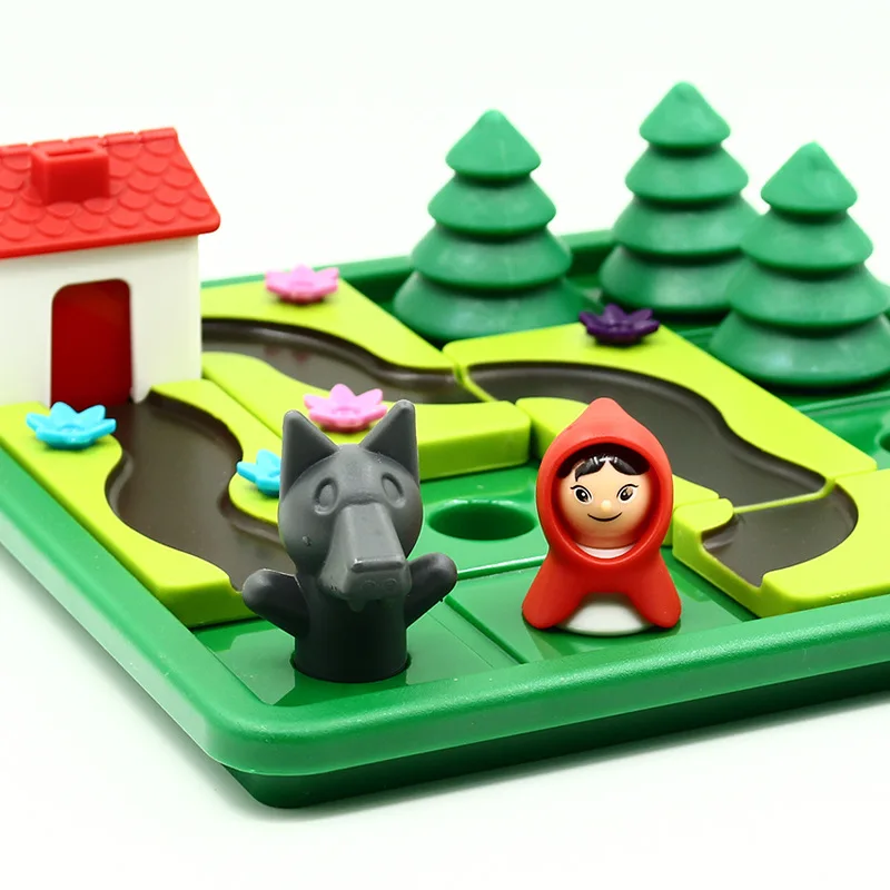 От 3 до 6 лет раннего детства детская игра-головоломка Красная Шапочка И Лесной