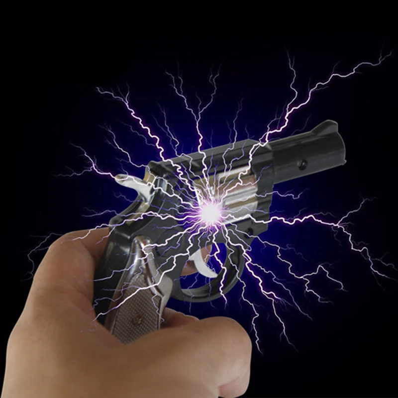 Funny Electric Man Toys Dual-purpose Pistols Prank Trick Party April Fool's Day Halloween Gift Gag Toy Shocking Gun | Игрушки и