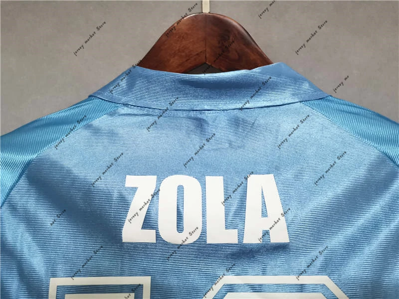 

Zola 1990-91 Away Camiseta Futbol Camisetas De Ftbol Camisa Time Camisas Times Futebol Original Retro Soccer Jersey