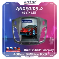 car radio player for focus 2013 2015 tesla screen px6 android 9 auto gps navigation 64gb multimedia headunit dsp carplay 4g lte