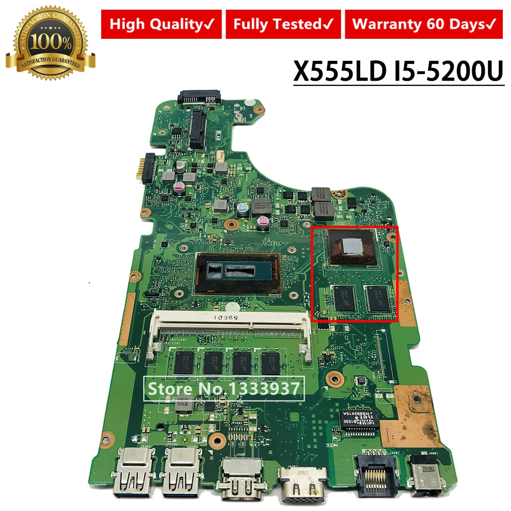 Для ASUS X555LA X555LD Материнская плата ноутбука X555LF X555LJ X555L X555 материнская I5