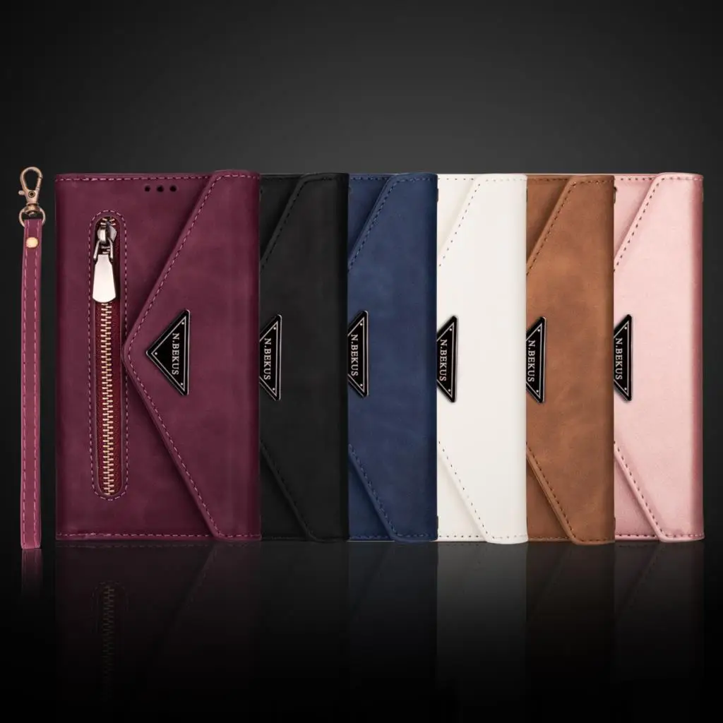 

Leather SE Nice Wallet Case For iPhone 11 Pro Max 12 Pro XS Max XR X 8 7 6 6S Plus 5 5S Luxury Phone Case Lady Shoulder Bag
