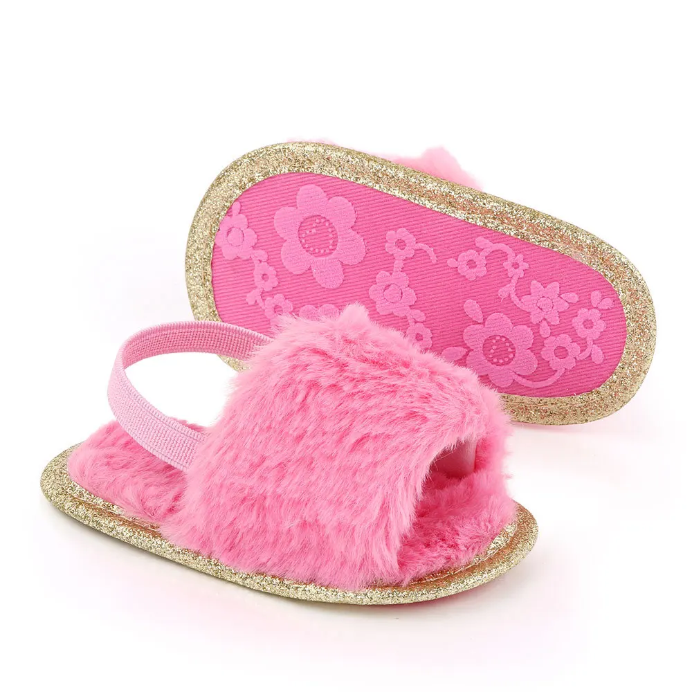 

Newborn Baby Girl Soft Sole Crib Shoes Infant Toddler Summer Sandals 0-18 Months First Walker Baby Shoes Anti-slip