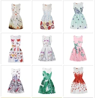 summer girls clothing dress 20 colors kids clothes girl casual princess party dresses children clothing print wedding cotton
