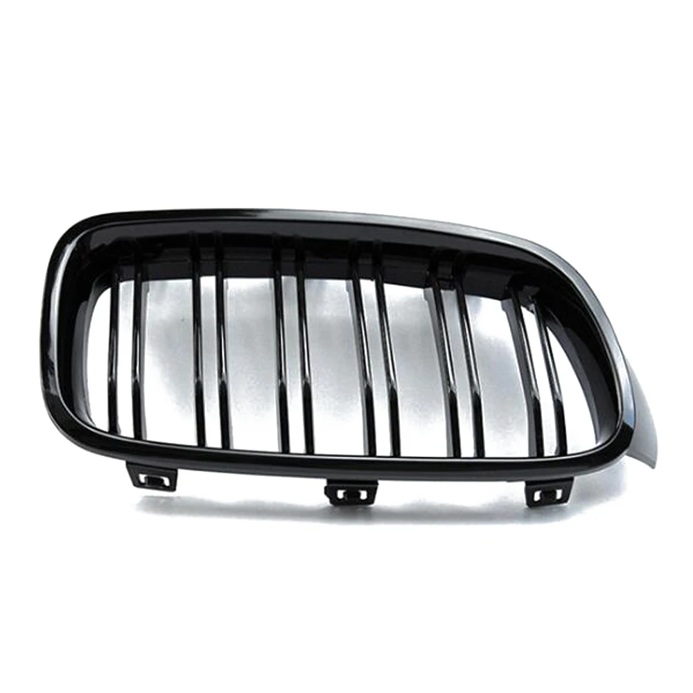 Автомобильный передний спортивный гриль глянцевый черный двойной радиатор
