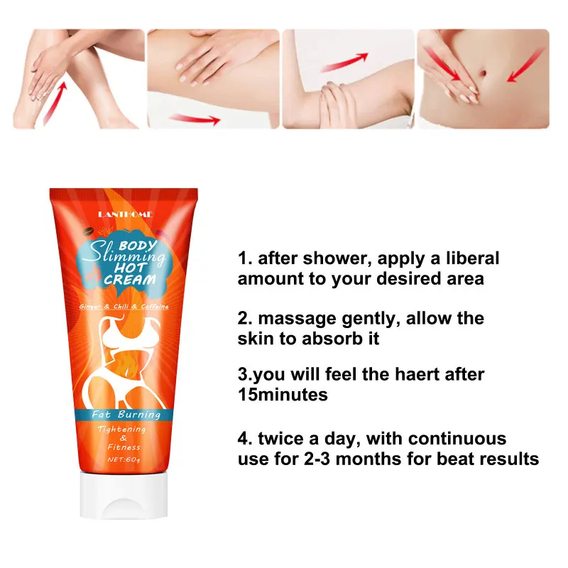 

Ginseng Slimming Cream Reduce Cellulite Lose Weight Burning Fat Health Care Cream Body Skin Whitening Cream