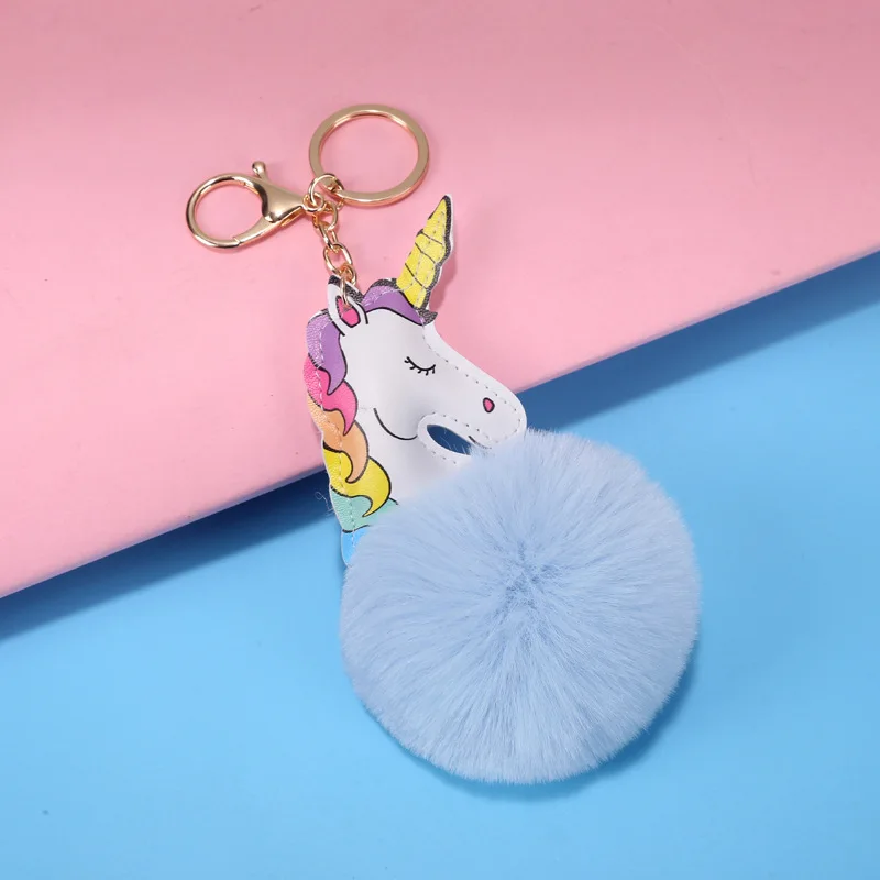 

Cute Key Rex Rabbit Hair Ball 8cm Chain Handmade Rabbit Fur Pompom Ball Pendants Decoration Jewelry Charms Keychains
