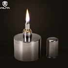Горелка спиртовая WUTA, 200 мл, из нержавеющей стали и латуни, с фитилем