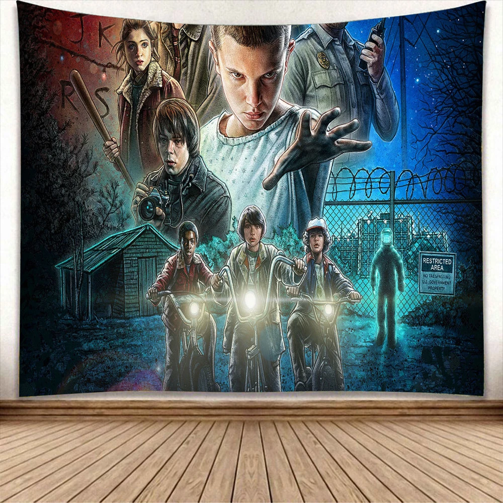 Аниме странные напечатанные вещи настенная занавеска настенный гобелен для