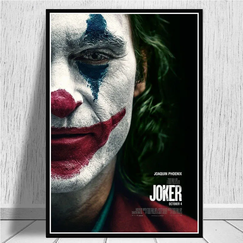 New Clown Joaquin Phoenix Film Posters And Prints Canvas Painting Wall Pictures For Living Room Nordic Decoration Home Decor | Декор для