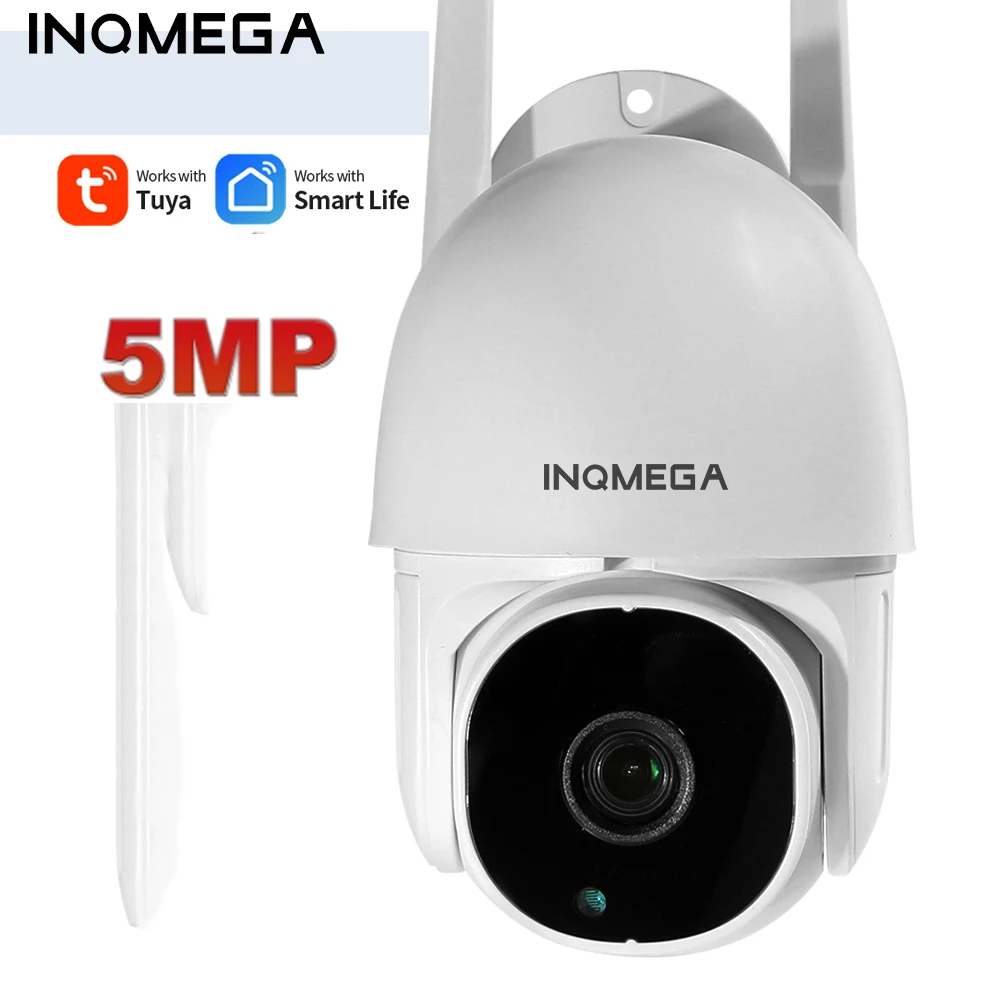INQMEGA 5MP Wifi TUYA камера Smart Cloud PTZ IP для наружного использования с автоматическим