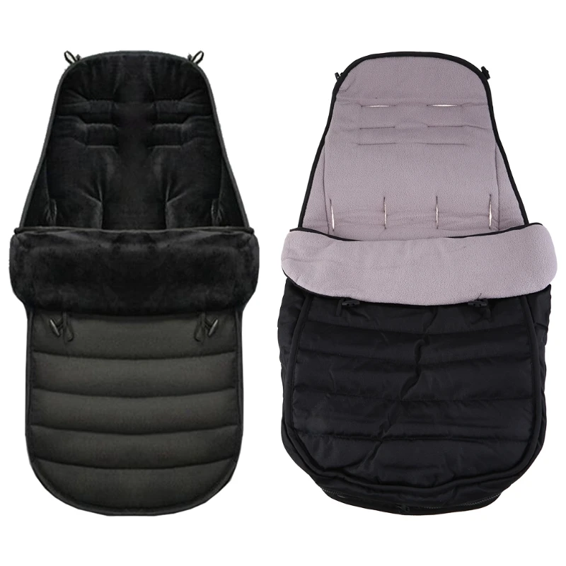 

40JC Winter Thick Sleeping Bags Warm Baby Sleepsack Envelope For Newborn Infant Windproof Stroller Cushion Footmuff For Pram