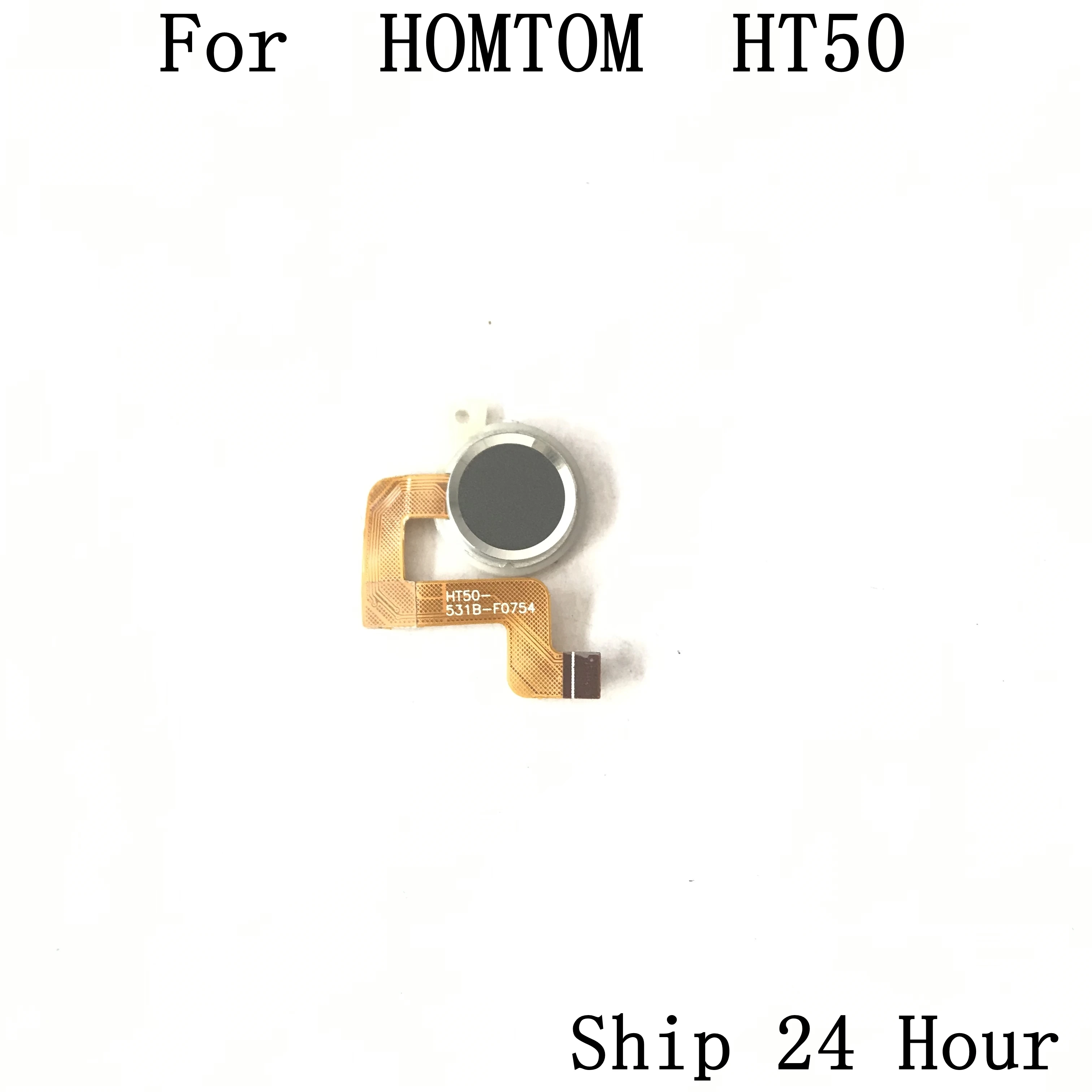 Б/у кнопка датчика отпечатка пальца с гибким кабелем FPC для Φ HT50 MTK6737