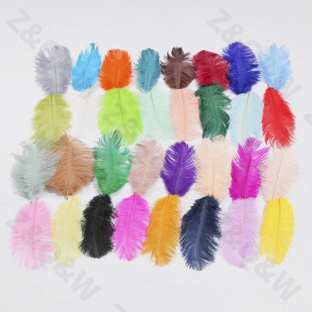 Натуральные и красивые 15-20 см (6-8 дюймов) окрашенное перо страуса сливово-красный