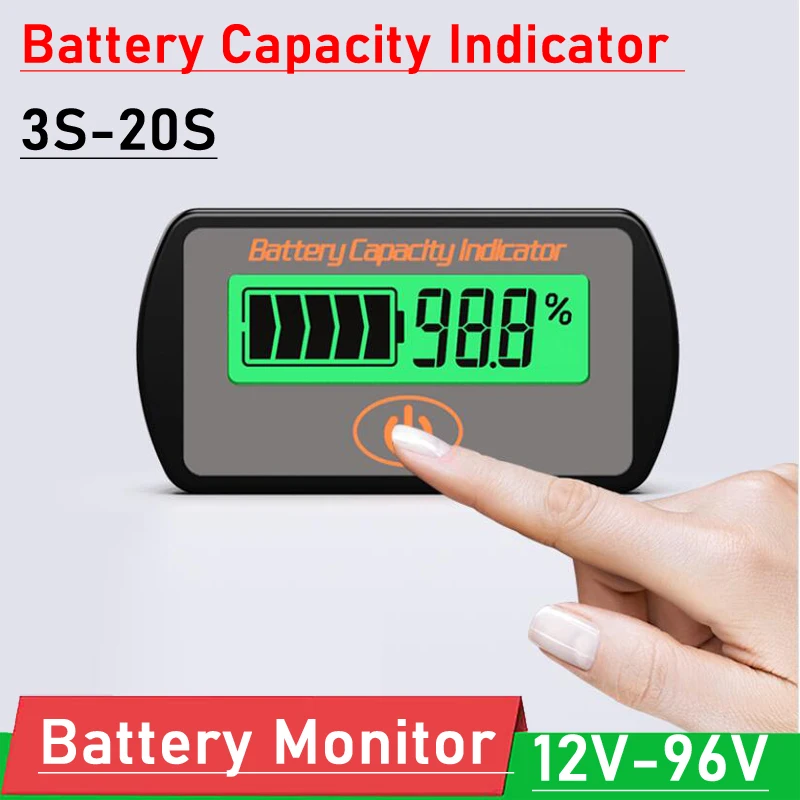 Индикатор емкости аккумулятора 3S-20S фонарь для измерения напряжения 7S 8S 10S 13S 14S 16S