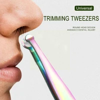 nose hair trimming tweezers nose trimmer tweezer round steel trimming nose hair nose hair tweezers removal tip perfect remo g4y6
